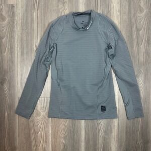 Kids‎ Nike Pro Fitted Dry Fit Grey Long Sleeve Shirt - SIZE L Sporty Activewear